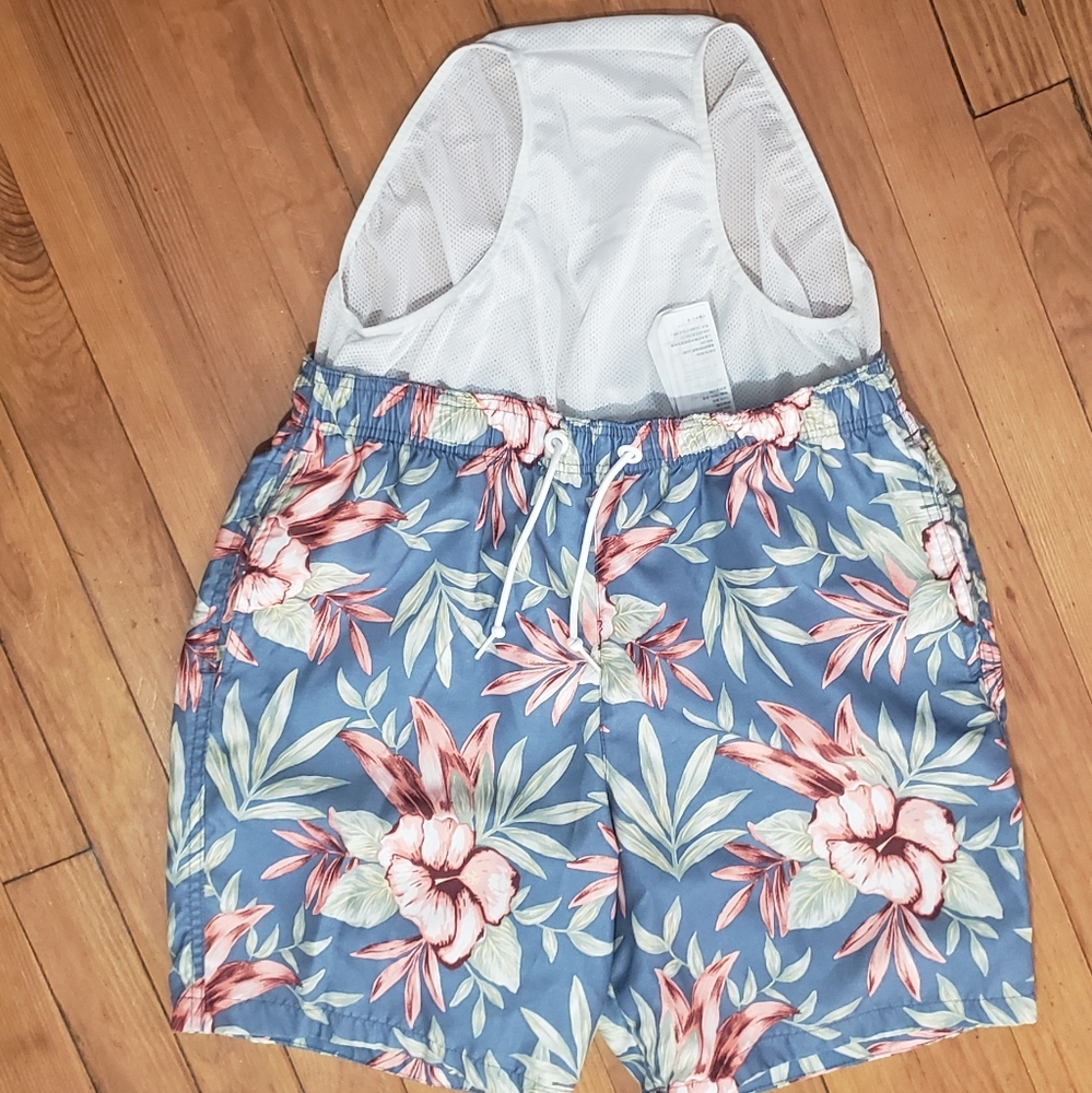 Abercrombie &Fitch Swim Trunks Tropical Floral Print Size S NWOT - Picture 6 of 7